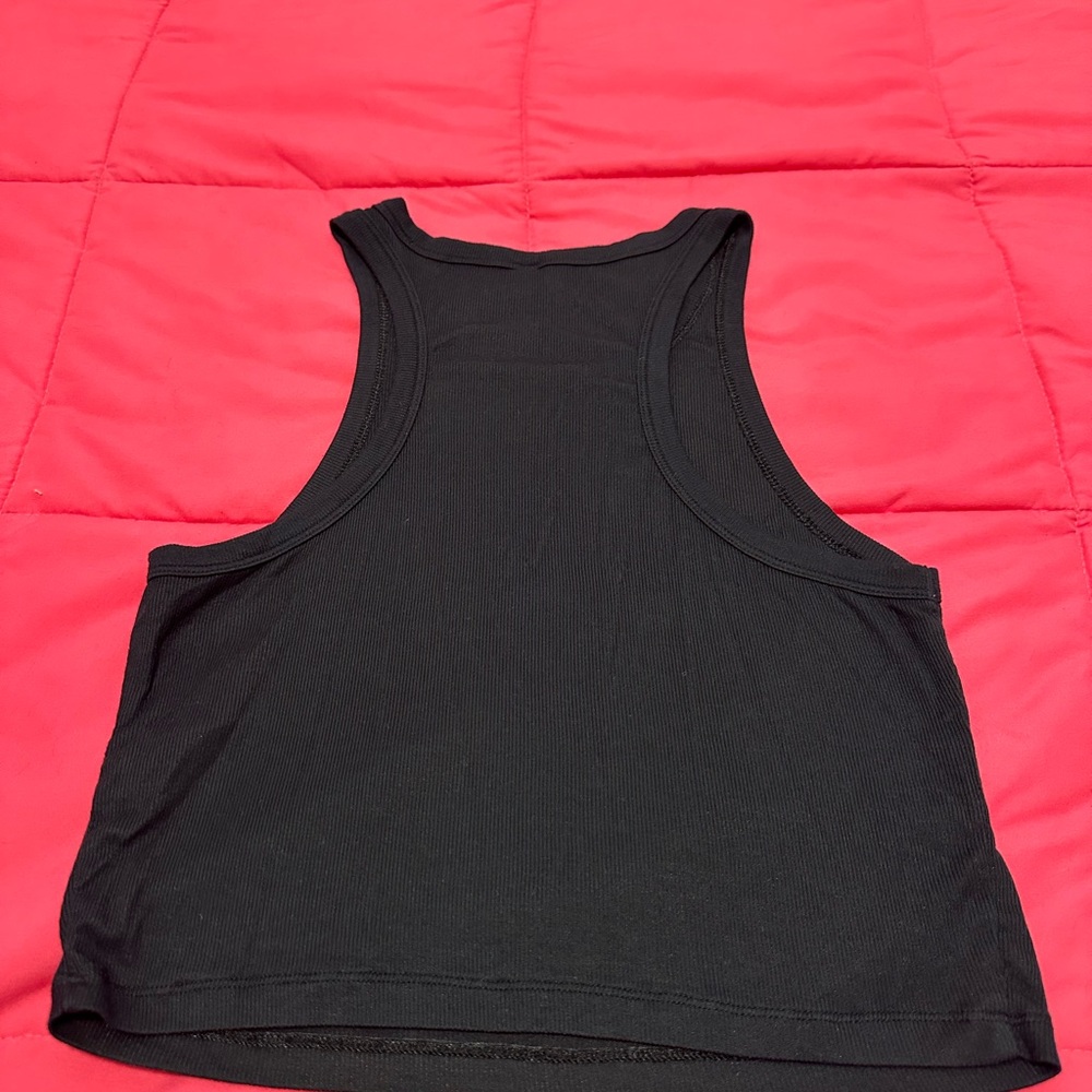Aritzia Black Ribbed Tank Top - Picture 2 of 2